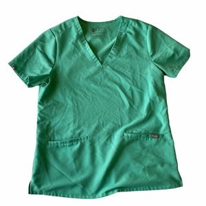 FIGS Scrub Top Teal Women Medium